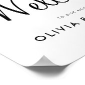 Welkomstteken voor Elegant Script Weduwen Poster (Hoek)