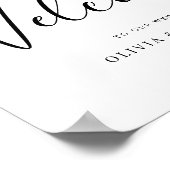 Welkomstteken voor Elegant Script Weduwen Poster (Hoek)