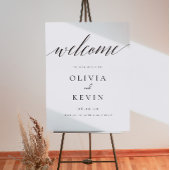 Welkomstteken voor elegante bruiloft, welkom bij o poster