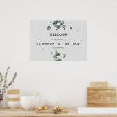 Welkomstteken voor Eucalyptus Wedding Poster (Keuken)