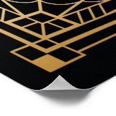 Welkomstteken voor feestdag Art Deco 1920s Poster (Hoek)