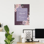  Welkomstteken voor Floral Wedding Poster (Thuiskantoor)