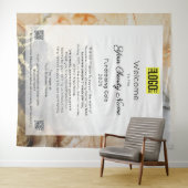 Welkomstteken voor Fundraising Event Gala  Wandkleed (In Situ (horizontaal))