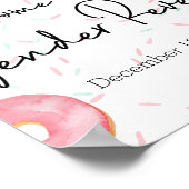 Welkomstteken voor genderbewuste feestdag donut poster (Hoek)