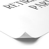 Welkomstteken voor Gold Confetti Retirement Party Poster (Hoek)