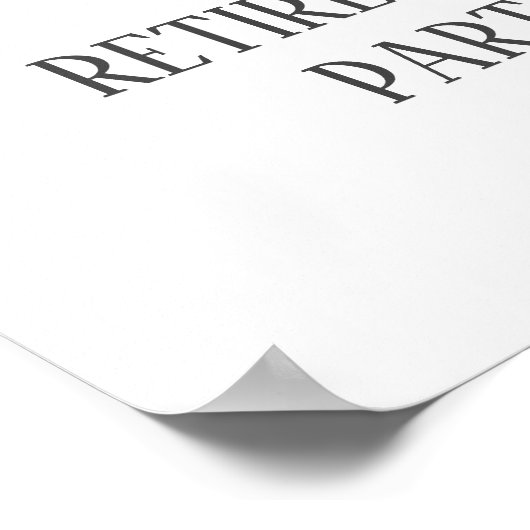 Welkomstteken voor Gold Confetti Retirement Party Poster (Hoek)