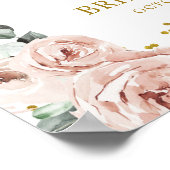 Welkomstteken voor Gold en Roze Stusty Roos Poster (Hoek)