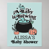 Welkomstteken voor halloween Baby Breming Baby sho Poster (Voorkant)