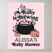 Welkomstteken voor halloween Baby Breming Baby sho Poster (Voorkant)