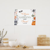 Welkomstteken voor Halloween Baby shower Poster (Keuken)
