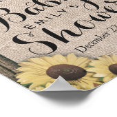 Welkomstteken voor Hoefijzers in bijtend land Baby Poster (Hoek)