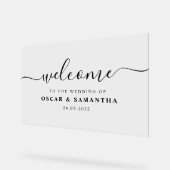 Welkomstteken voor legant Weddenschap Acryl Bord (Hoek)