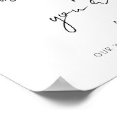 Welkomstteken voor legant Weddenschap Poster (Hoek)