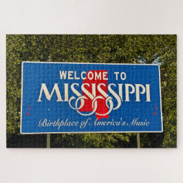 Welkomstteken voor Mississippi Legpuzzel