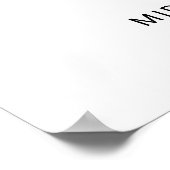 Welkomstteken voor modern script huwelijk poster (Hoek)