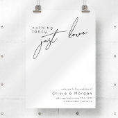 Welkomstteken voor modern script huwelijk poster