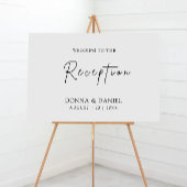 Welkomstteken voor moderne bruiloft poster