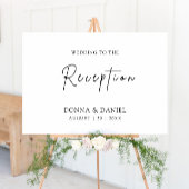 Welkomstteken voor moderne bruiloft poster