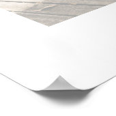 Welkomstteken voor moderne fotobruiloft poster (Hoek)