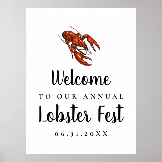 Welkomstteken voor obster Fest Poster (Voorkant)