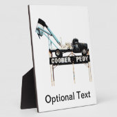 Welkomstteken voor Opal Mining Coober Pedy Fotoplaat (Zijkant)