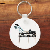 Welkomstteken voor Opal Mining Coober Pedy Sleutelhanger (Voorkant)