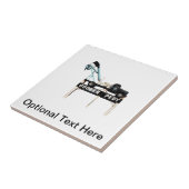 Welkomstteken voor Opal Mining Coober Pedy Tegeltje (Zijkant)