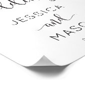 Welkomstteken voor ritten in bijtend script poster (Hoek)