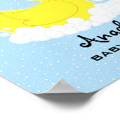 Welkomstteken voor Rubber Ducky Baby shower Poster (Hoek)