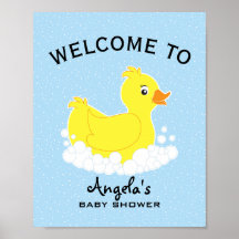 Welkomstteken voor Rubber Ducky Baby shower