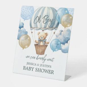 Welkomstteken voor snel wachten Baby shower Reclamebord Met Voetstuk