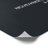 Welkomstteken voor Sterrennacht bruiloft Poster (Hoek)