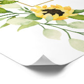 Welkomstteken voor Sunflower Weddenschap Poster (Hoek)