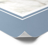 Welkomstteken voor usty Blue Script-foto Poster (Hoek)