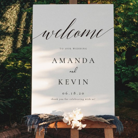 Welkomstteken voor vaste bruiloften poster