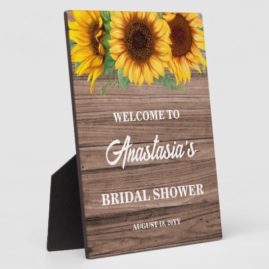 Welkomstteken voor Vrijgezellenfeest op zonne-ener Fotoplaat (Zijkant)