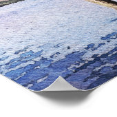 Welkomstteken voor waterverf Lake Wedding Poster (Hoek)