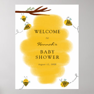 Welkomstteken voor zo goed mogelijk Baby shower Poster