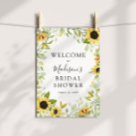 Welkomstteken voor zonnebloemen Vrijgezellenfeest Poster<br><div class="desc">Welkom gasten in je vrijgezellenfeest met dit mooie poster,  met een lijst zonnebloemen en groen. Voeg de naam van de gast op erewoord,  de douchedatum en de aangepaste welkomsttekst toe met behulp van de velden die u hebt opgegeven.</div>