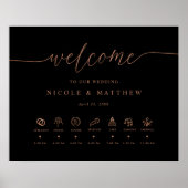 Welkomstteken voor zwarte, Roos Gold Weddenschap e Poster (Voorkant)