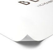 Welkomstteken waterverf Flowers Fall Weddenschap Poster (Hoek)