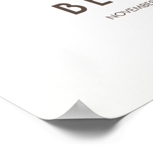 Welkomstteken waterverf Flowers Fall Weddenschap Poster (Hoek)