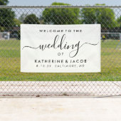 Welkomstteken - Welkomstscript bruiloft Spandoek (Insitu)