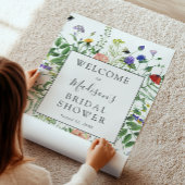 Welkomstteken Wildflower Fields Vrijgezellenfeest Poster