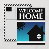 welkomstthuis (mod-vormen) briefkaart (Voorkant / Achterkant)