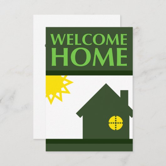 welkomstthuis (vormen) kaart (Voorkant / Achterkant)