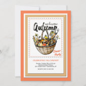 Welkomstuitnodiging herfst kaart (Voorkant)