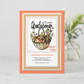 Welkomstuitnodiging herfst kaart (Staand voorkant)