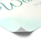 Welkomstvis en lintteken voor bruiloft poster (Hoek)