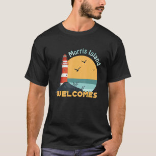 Welkomstvuurtoren van Morris Island T-shirt